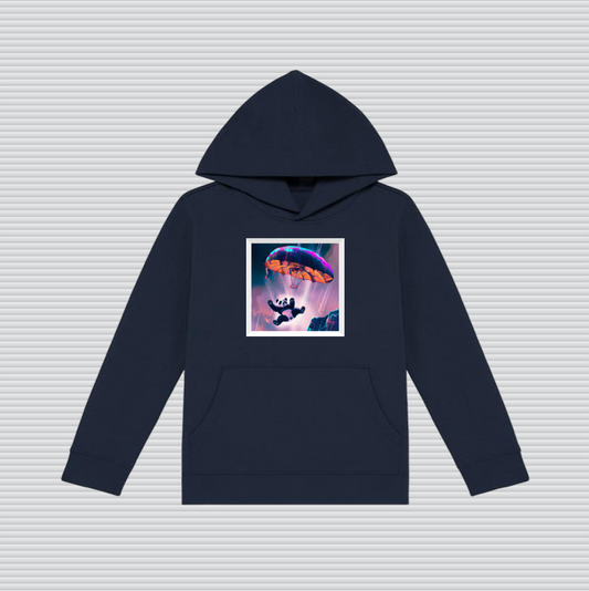 Panda Parachute Hood. Navy